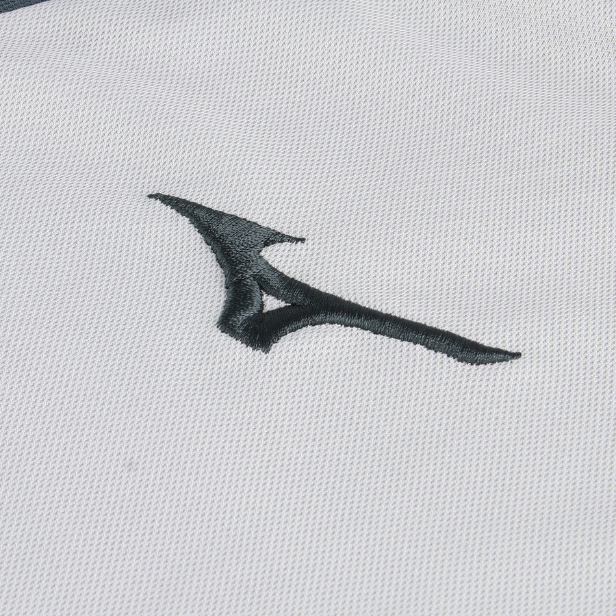 Mizuno Polyester Polo S.S. Lazio Men Silver